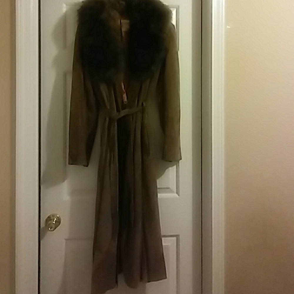 Suede coat